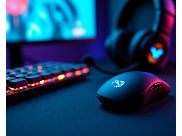 Clavier mécanique gaming, souris haute précision et casque 7.1 avec micro antibruit