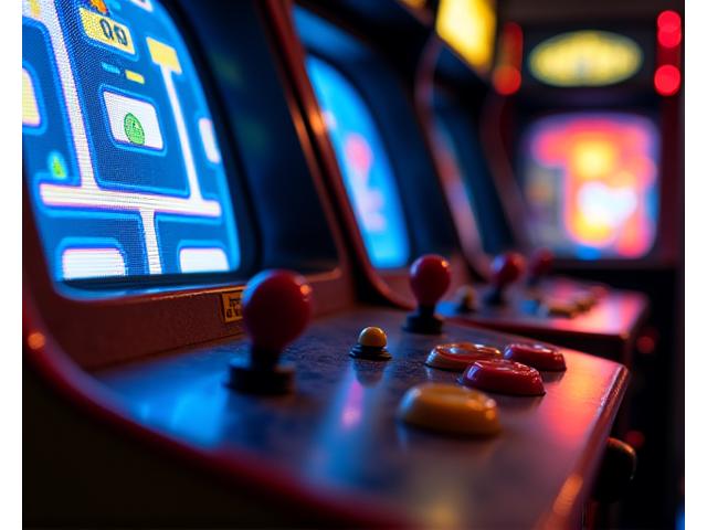 Borne d'arcade Pac-Man authentique avec écran CRT